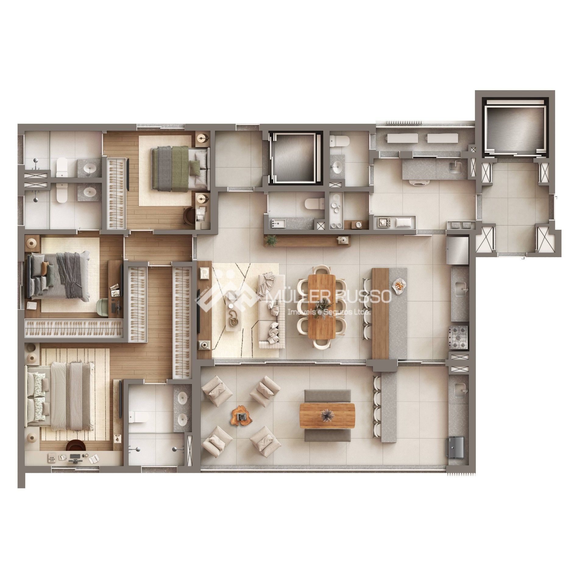LANÇAMENTO: Apartamento com 3 suítes à venda, 167m² - Majestic Residencial - Americana/SP — foto 5