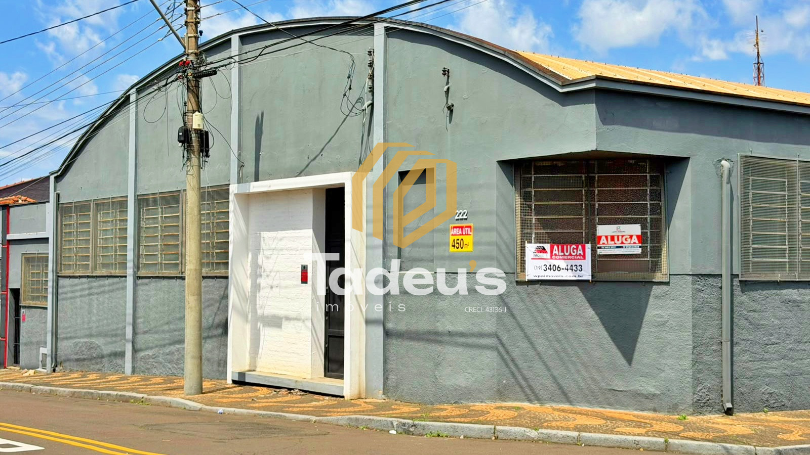 Salão Comercial / Loja para locação, 450m² por R$ 5.950,00/mês - Vila Boldrin - Santa Bárbara D'Oeste/SP — foto 2